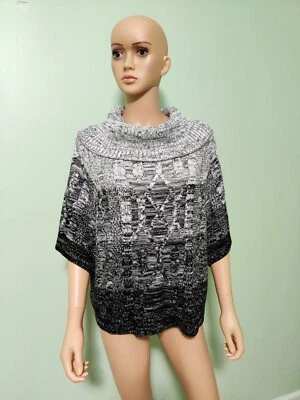 White House Black Market Women's Sweater Black Knit 3/4 Sleeves Size M - Image 1 of 4