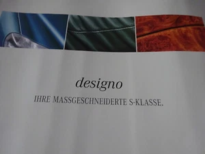 Mercedes-Benz Prospekt: S-Klasse W220 designo Sonderkatalog Broschüre 1/1999 - Picture 1 of 7