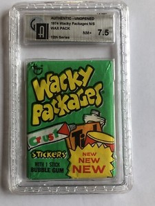 wacky packages series 12 unopened pack gai 7.5 Poster Offer On Back