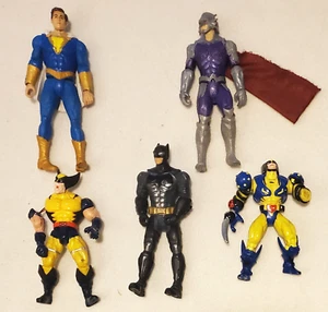 Marvel DC Comics Mattel Lot of 5 Batman Shazam Freddy Aquaman Assorted Figures - Picture 1 of 8