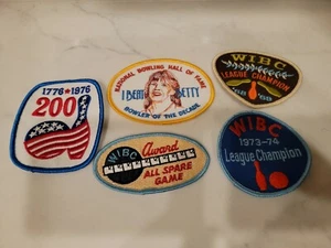 LOT Vintage I Beat Betty Bowler Decade Patch Bowling Fame 200 All Spare Champion - Picture 1 of 1