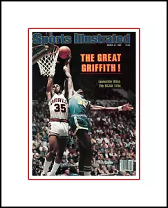 LOUISVILLE CARDINAS WIN 1980 FINAL 4 MATTED PHOTO OF SPORTS ILLUSTRATED COVER - Picture 1 of 1
