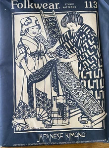 De colección Folkwear 113 KIMONO Japonés Yukata patrón de costura hombres mujeres unisex SIN CORTAR - Imagen 1 de 2