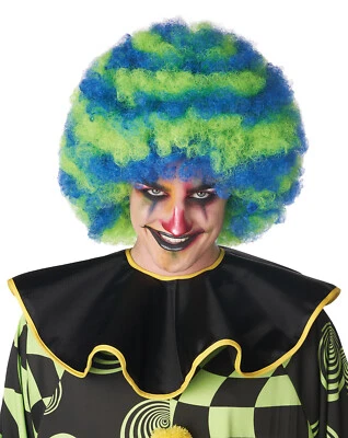  Spiral Circus Clown IT Joker Gothic 成人非洲服装假发 — 第 1/3 张图片