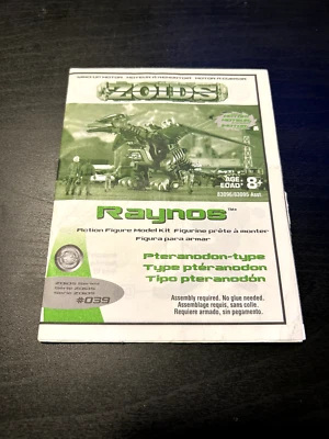 2001 Hasbro/Tomy Zoids #039 Raynos Instruction Manual Only - Image 1 of 3