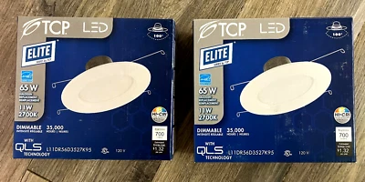 TCP 5"-6" LED Downlight Dimmable 11W 2700k  2-PACK  L11DR56D3527K95 - Image 1 of 4