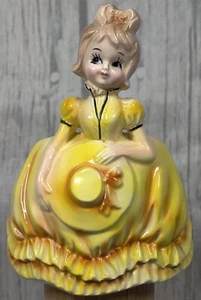 Rubens Originals - Ceramic Bussle Planter - Yellow Southern Bell - 4116 Japan - Picture 1 of 10
