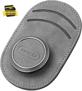 Premium Leather Sunglasses Clip Holder for Car Visor Eyeglass Clip Card Holder f - Picture 1 of 7