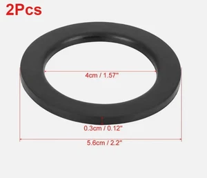 2Pcs Motorcycle Fuel Tank Cap Seal O-type Rubber Gasket Universal Round - Picture 1 of 4