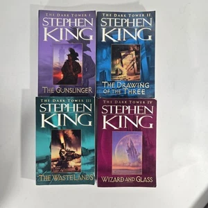 Stephen King The Dark Tower 1-4 Gunslinger Wizard And Glass Lot Paperback Books - Imagen 1 de 8