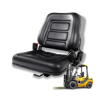Asiento Carretilla Elevadora Universal con Respaldo Ajustable y Cinturón de Seguridad, Carretilla Elevadora Se... Foto 1 de 4