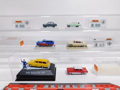 6X Brekina H0 1:87 PKW Opel 010460 Rekord Post Capitano Ecc Mint (Box) #DI52-0,5 - Immagine 1 di 4