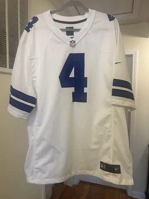 Camisetas de fútbol americano Prescott número 4 vaqueros talla 2XL equipo Nike NFL Foto 1 de 4