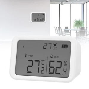 `Smart Sensor For Zigbee Temperature Humidity Light 3 In 1 Recording D - Picture 1 of 12