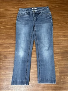J.Jill Jeans Damen blau glatte Passform gerades Bein Petite Größe 4 - Bild 1 von 12