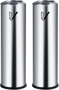 LDAOS 2PCS Standing Ashtray Outdoor for Patio Tall Outside Ashtrays for Cigar... - Picture 1 of 9