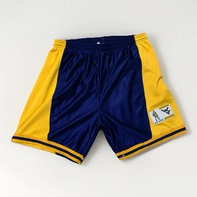 Vintage WVU West Virginia Mountaineers Basketball Shorts  NCAA  True Sport L - Image 1 of 4