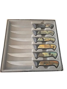 Intruder Wildlife Messer 6er Set Ente Adler Fasan siehe Fotos 9" Klinge 5" - Bild 1 von 6