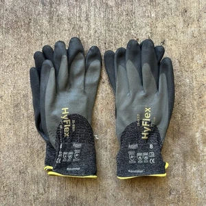 2 Pairs Size 8 Ansell HyFlex 11-937 HPPE Blend Gloves Cut Lvl 2 Polyurethane 3/4 - Picture 1 of 3