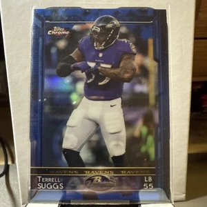 TERRELL SUGGS 2015 Topps Chrome Football Blue Diamond REFRACTOR #31 /199 - Picture 1 of 4