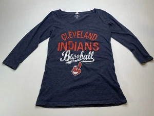 Camiseta Cleveland Indians Chief Wahoo Media Manga, Para Mujer Talla Mediana - Imagen 1 de 3