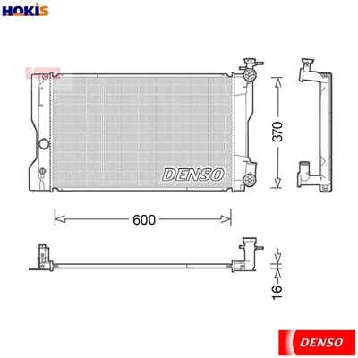 RADIATOR ENGINE COOLING DRM50091 FOR TOYOTA 2ZR-FE 1.8L 4cyl MATRIX - Image 1 of 4