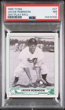 1985 TCMA 1947 Play Ball Jackie Robinson PSA 7 NEAR MINT! HIGHEST GRADED!