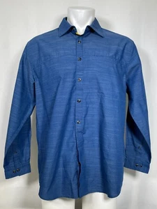 McDonald’s Apparel Collection Employee Uniform Heather Blue Shirt Men's LARGE - Picture 1 of 12