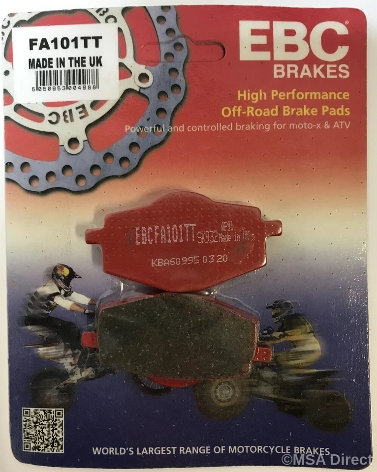 EBC Carbone Tt avant Ou Arrière Disque Frein Plaquettes Pour Yamaha DT125R (1988 - Photo 1/1