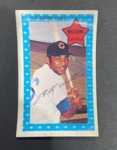 BILLY WILLIAMS 1971 3D KELLOGGS CHICAGO CUBS VG—EX