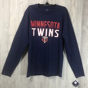 Genuine Merch Minnesota Twins Mens Multicolored Longsleeve Tee Size S MLB Nwt - Picture 1 of 6