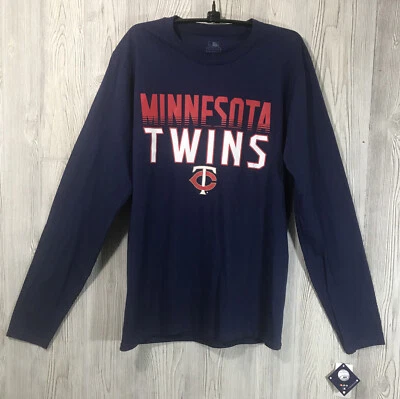 Genuine Merch Minnesota Twins Mens Multicolored Longsleeve Tee Size S MLB Nwt - Image 1 of 4