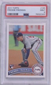 2011 Topps Freddie Freeman Rookie RC #145 PSA 9 Mint Atlanta Braves LA Dodgers 