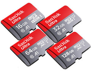 SanDisk Ultra A1 512GB 256GB 128GB 64GB 32GB 16GB micro SD Memory Card Lot 120MB