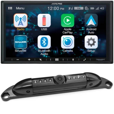 Alpine iLX-W650 7" Digital Multimedia Receiver with Slim License Plate Camera - Image 1 of 4