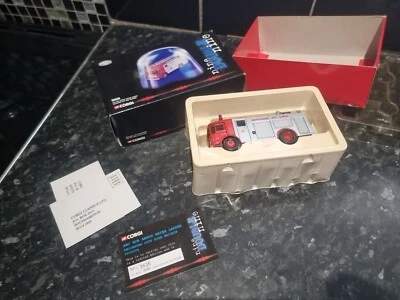 Leicester City Fire Brigade scale1:50 Corgi CC10304 AEC HCB Angus Water Ladder - Image 1 of 4