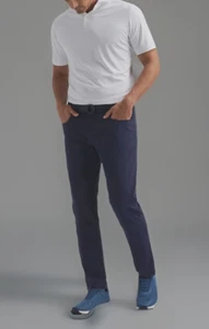 Peter Millar Crown Crafted Bingham Performance 5 Pocket Pants Navy Men Size 34 - Picture 1 of 7
