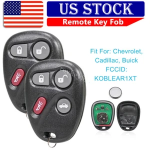 2 For 2001 2002 2003 2004 2005 Buick Lesabre Keyless Remote Key Fob KOBLEAR1XT - Picture 1 of 8