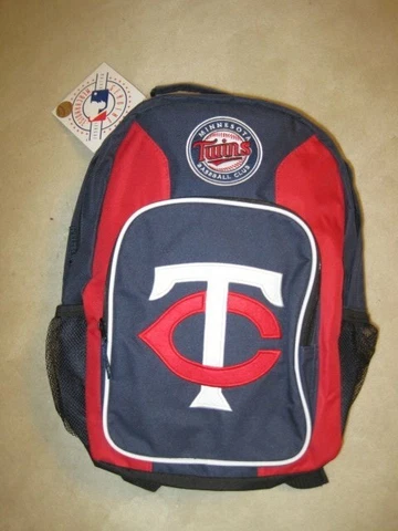 MLB MINNESOTA TWINS 2 STRAP BACKPACK~BOOK BAG~SCHOOL~NWT Cover