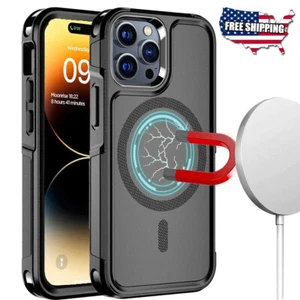 MagSafe Case Shockproof Heavy Duty Rugged Magnetic Cover iPhone 13 14 15 ProMax - Picture 1 of 26