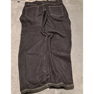 Fubu Baggy Jeans Herren Schwarz Y2K Pfeifen Hip Hop Skater Fit 40X35 (Etikett 40X34) - Bild 1 von 8