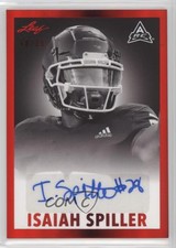 2021 Leaf Memories 1960 Base Auto Red Spectrum /25 Isaiah Spiller #BW-IS1 Auto