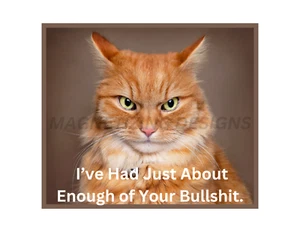 Funny Cat Flexible Refrigerator Magnet - Picture 1 of 1