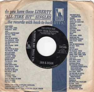 Jan & Dean – The Little Old Lady From Pasadena 1965 Liberty Surf Rock VG+ - Picture 1 of 2