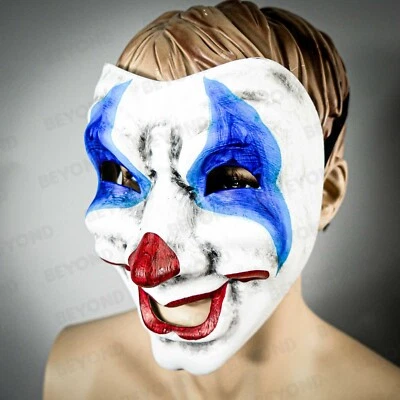 Scary Joker Halloween Clown Mask Costume Party Clown Comfortable Face Mask - Image 1 of 3