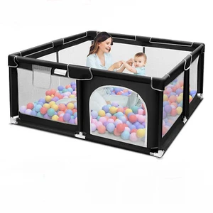 50x50x27 inch Grey Baby Playpen Playard Kit for Babies and Toddlers NEW - Picture 1 of 11