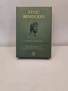 52 Stoic Reminders Quote Cards with Display Stand for Personal Growth, Perfec... - Picture 1 of 3