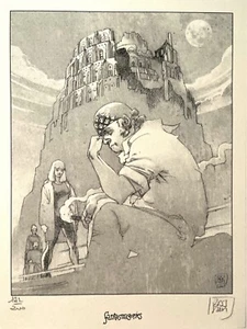 Bajram - Ex-libris numéroté signé - Universal War One UW1 T5 - Fantasmagories - Imagen 1 de 1