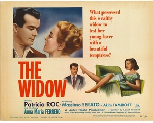 Widow ORIGINAL US Lobby Card Patricia Roc Massimo Serato 1955