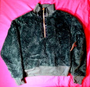 Sonoma Fuzzy Fleece Green Jacket, XS, Half Zip, New with tags - Picture 1 of 2